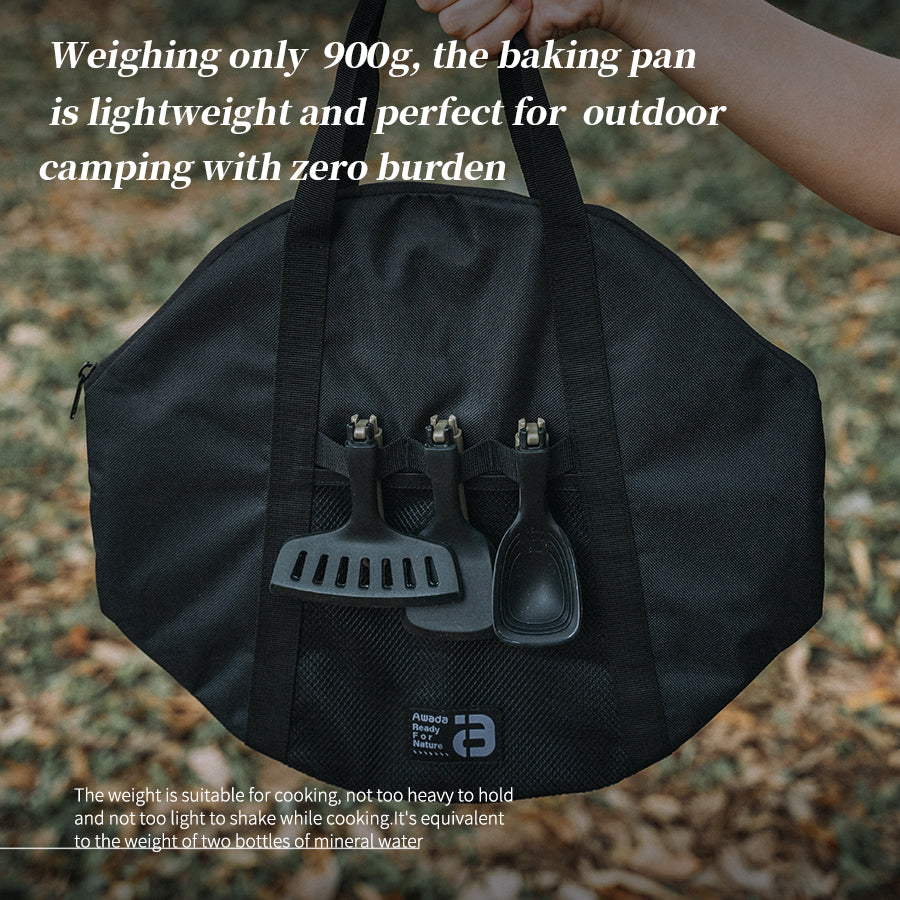 Awada Portable Camping Grill Pan – Dual Use Non-Stick Electric & Gas