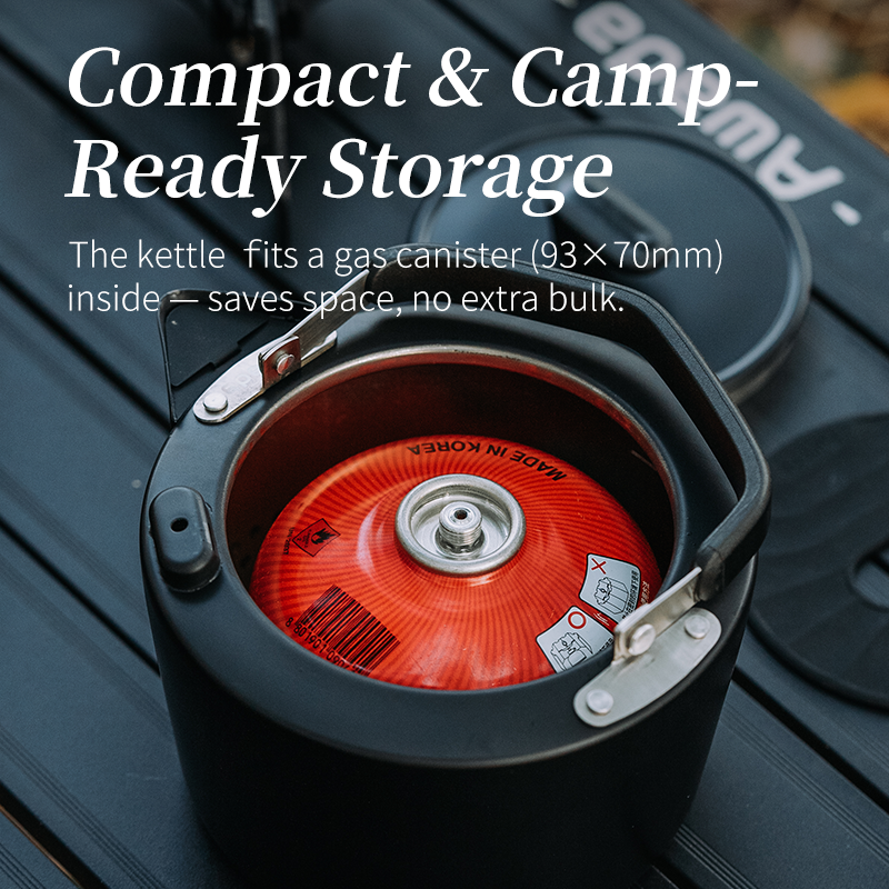 Large Stainless Steel Whistling Kettle – Perfect for Outdoor Camping & Travel