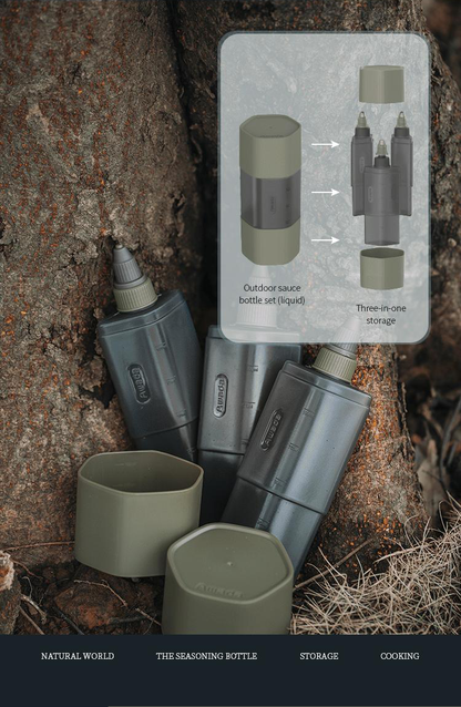 Awada 3-in-1 Spice Dispenser & Storage Jar