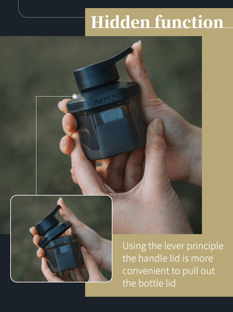 Awada 3-in-1 Spice Dispenser & Storage Jar