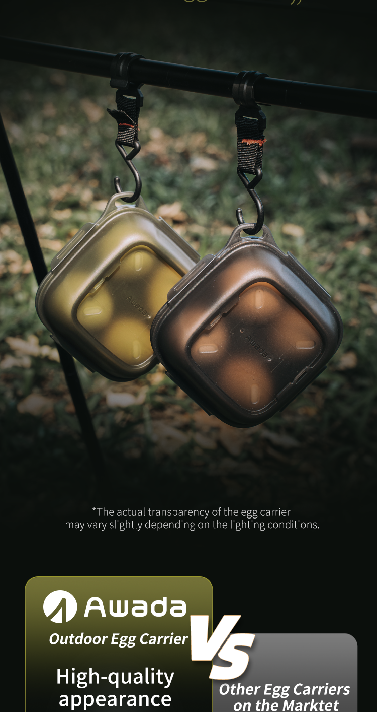2-in-1 Egg Container】 Outdoor Camping Egg Storage Box and Steamer Shatterproof Leakproof Portable