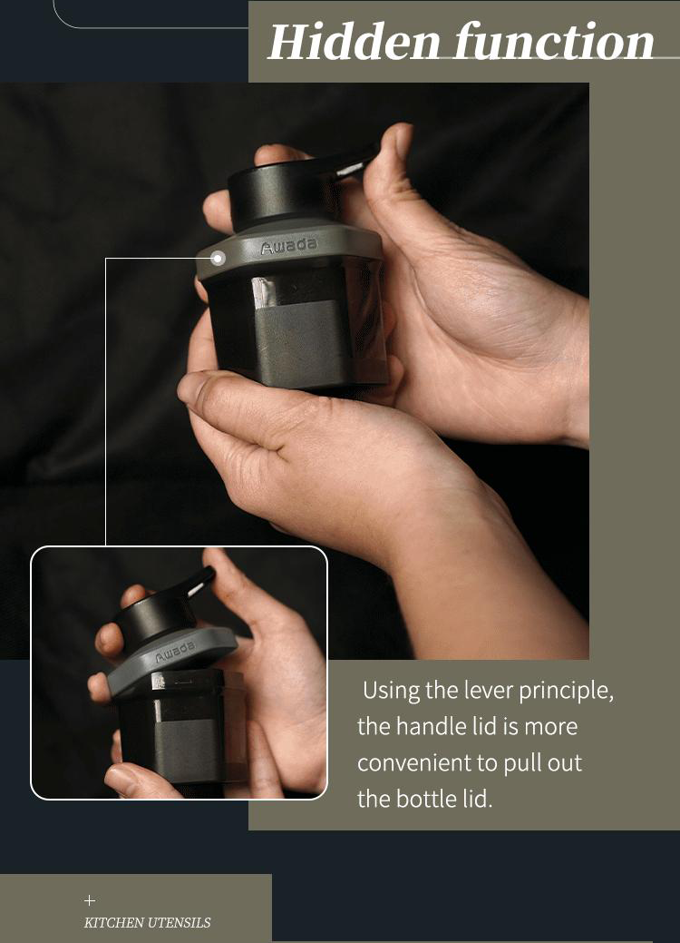 Awada 3-in-1 Spice Dispenser & Storage Jar