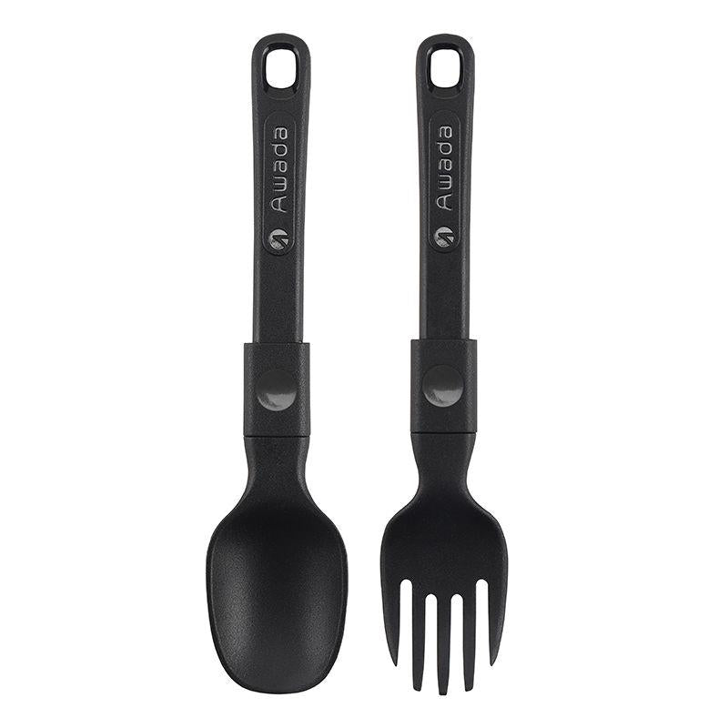 Awada Foldable Camping Cutlery Set – Portable Fork & Spoon for Outdoor Cooking, Hiking & Travel