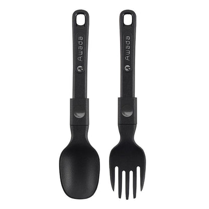 Awada Foldable Camping Cutlery Set – Portable Fork & Spoon for Outdoor Cooking, Hiking & Travel
