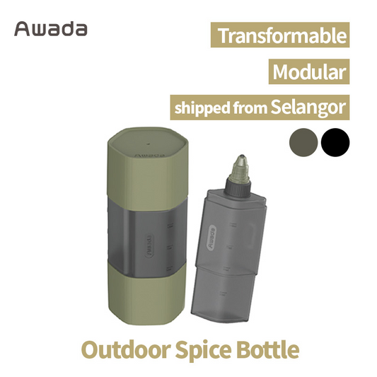 Awada 3-in-1 Portable Spice Dispenser Stackable Spice Jar