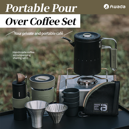 Awada Portable Hand Drip Coffee Maker Sharing Set