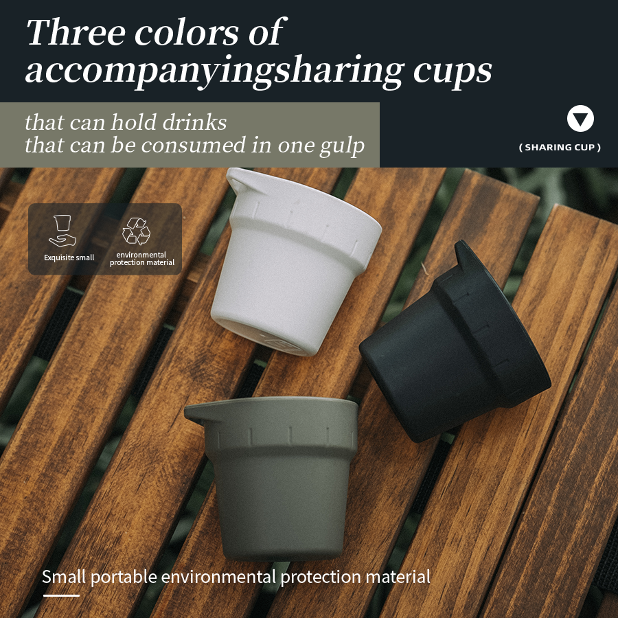 Awada Coffee Sharing Cup Green White Black