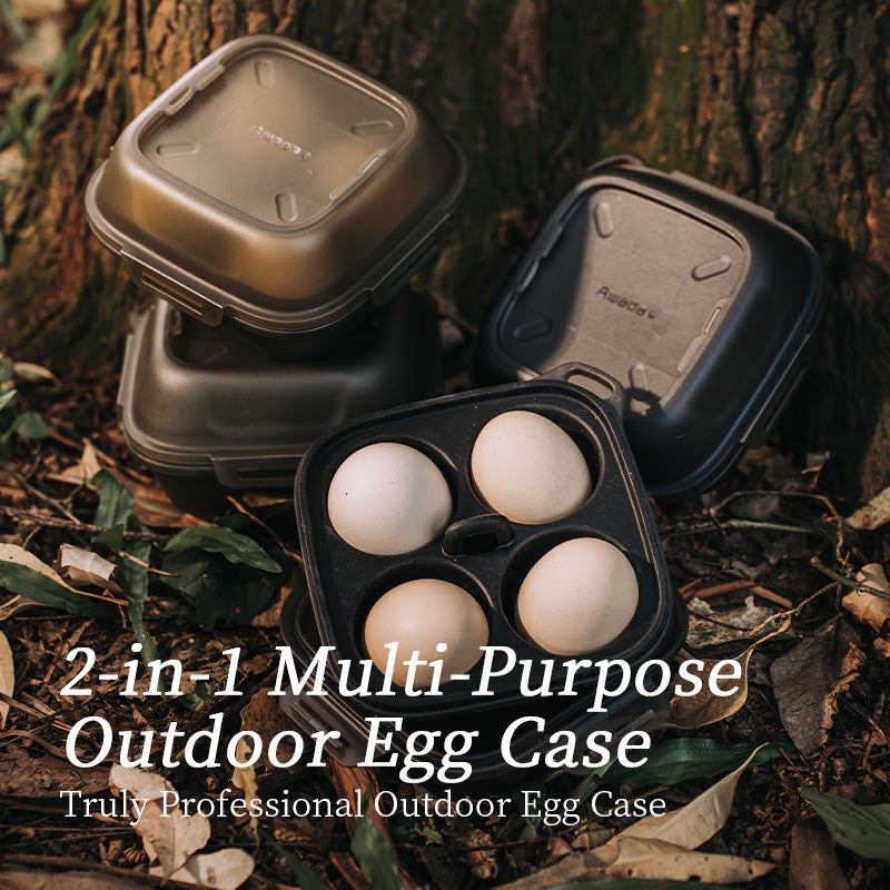 Awada 2-in-1 Outdoor Egg Carrier & Steamer | Portable Leakproof Camping Egg Storage Box