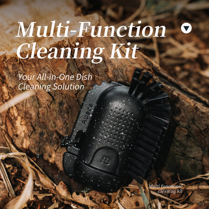 Awada Outdoor Camping Utensil Cleaning Brush | Non-scratch, non-stick cookware | Portable multifunctional pot cleaning brush