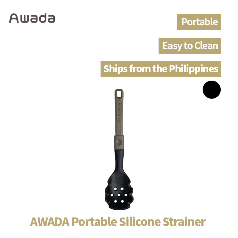 Awada Outdoor Lightweight Silicone  Portable Camping Extendable Easy-Clean Soup Ladle