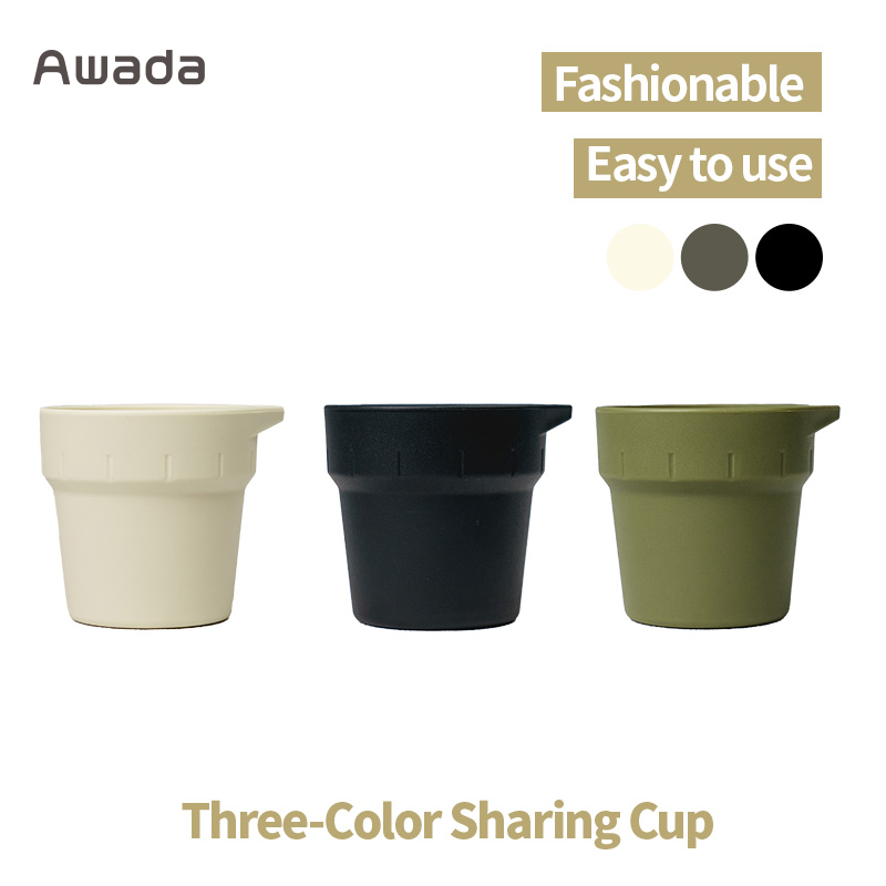 Awada Coffee Sharing Cup – Green | White | Black