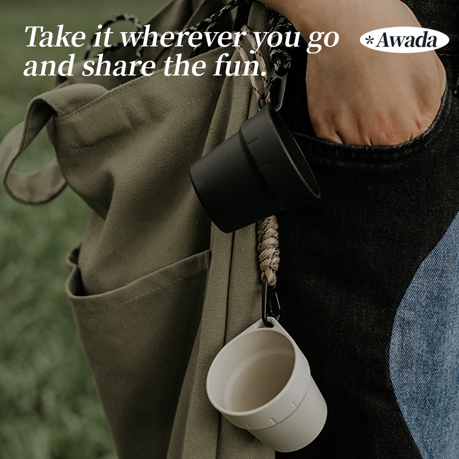 Awada Portable Anti-Drop Coffee & Water Cup for Outdoors