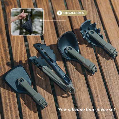 Awada Outdoor Camping Silicone Cookware Package – Lightweight Foldable Kitchen Tools for Travel and Hiking