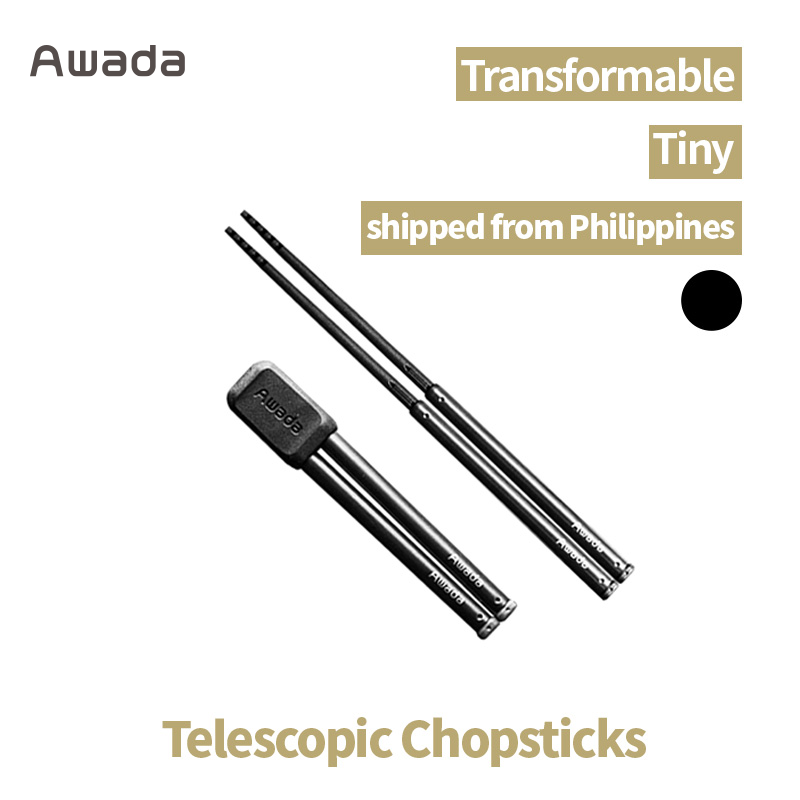 Awada Lightweight Portable Stainless Steel Telescopic Detachable Chopsticks for One Person