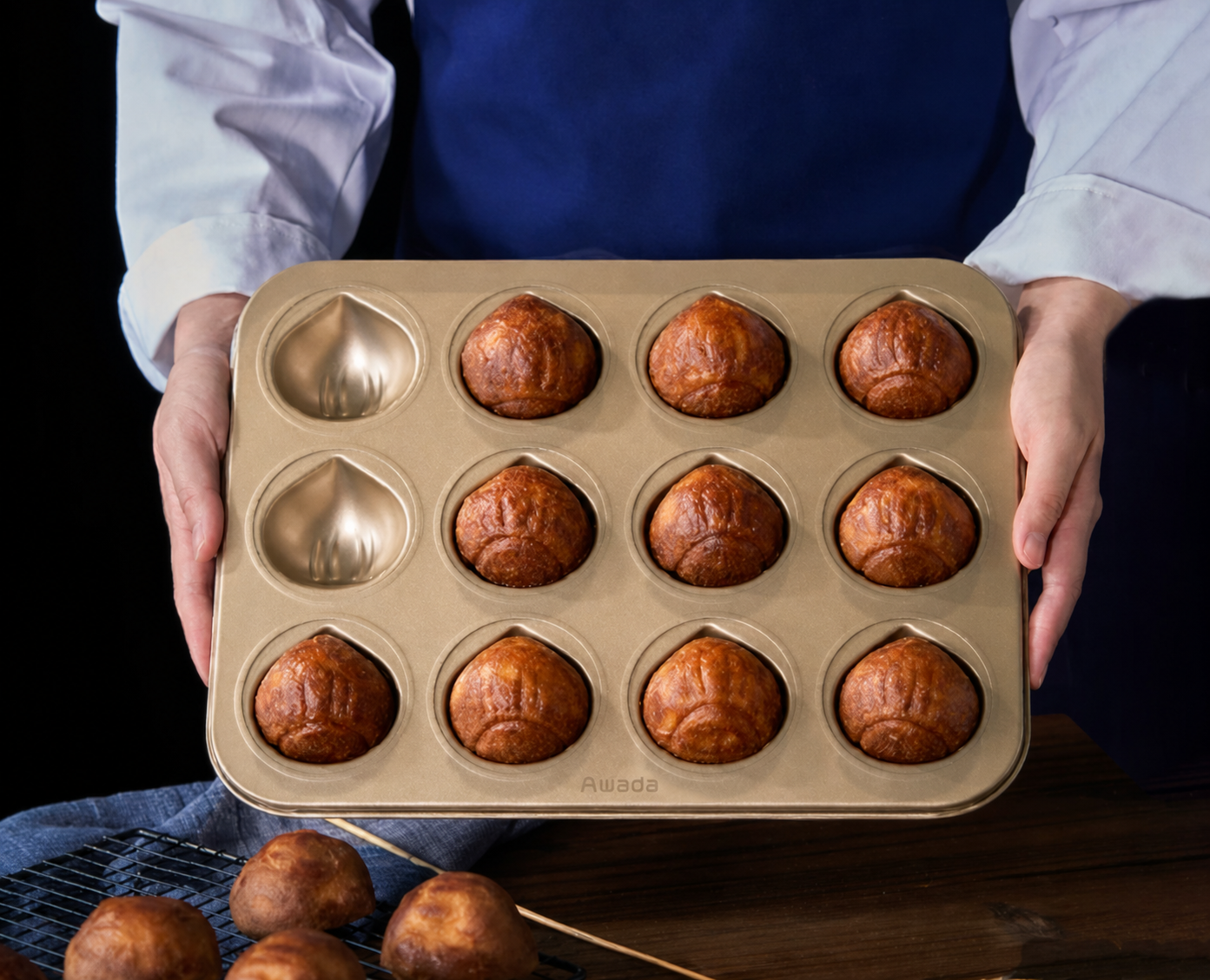 Multi-Cavity Nonstick Cookie Baking Pan