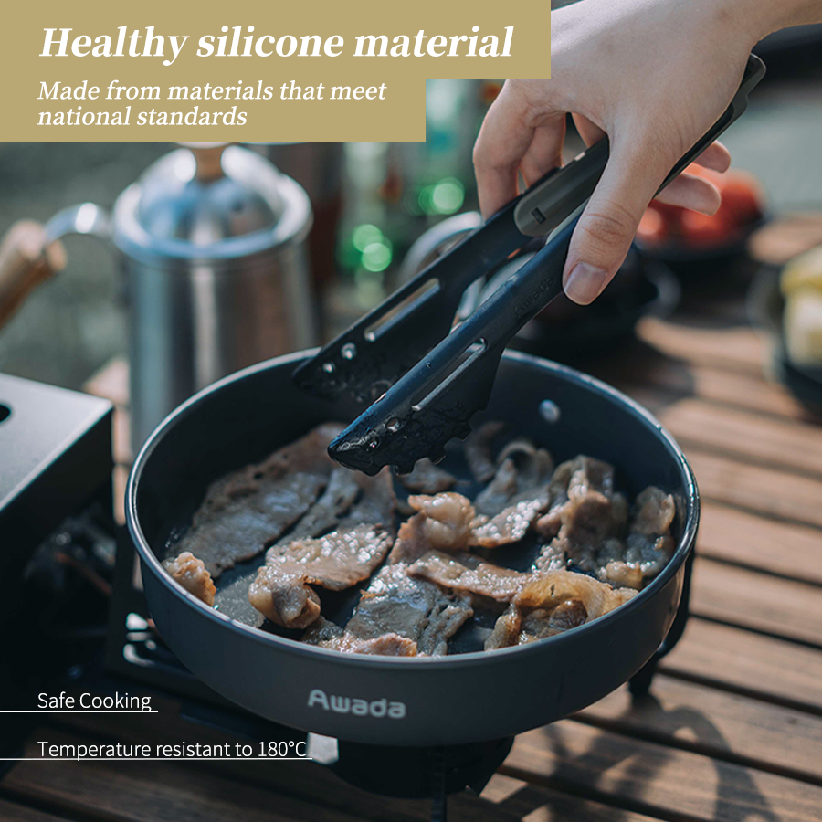 Awada Outdoor Camping Silicone Cookware Package – Lightweight Foldable Kitchen Tools for Travel and Hiking