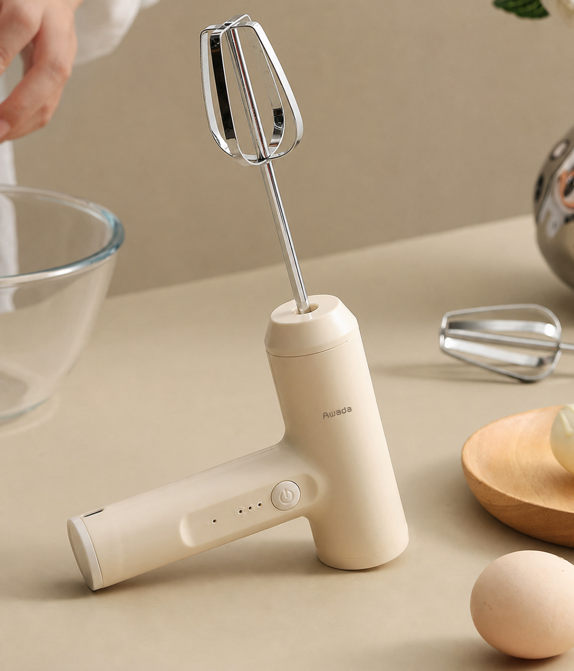Rechargeable Cordless Electric Hand Mixer
