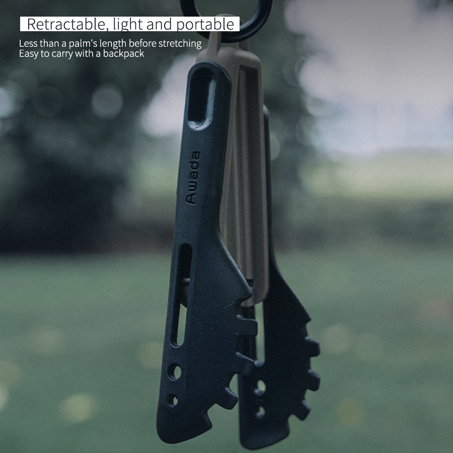 Awada Outdoor Camping Silicone Cookware Package – Lightweight Foldable Kitchen Tools for Travel and Hiking