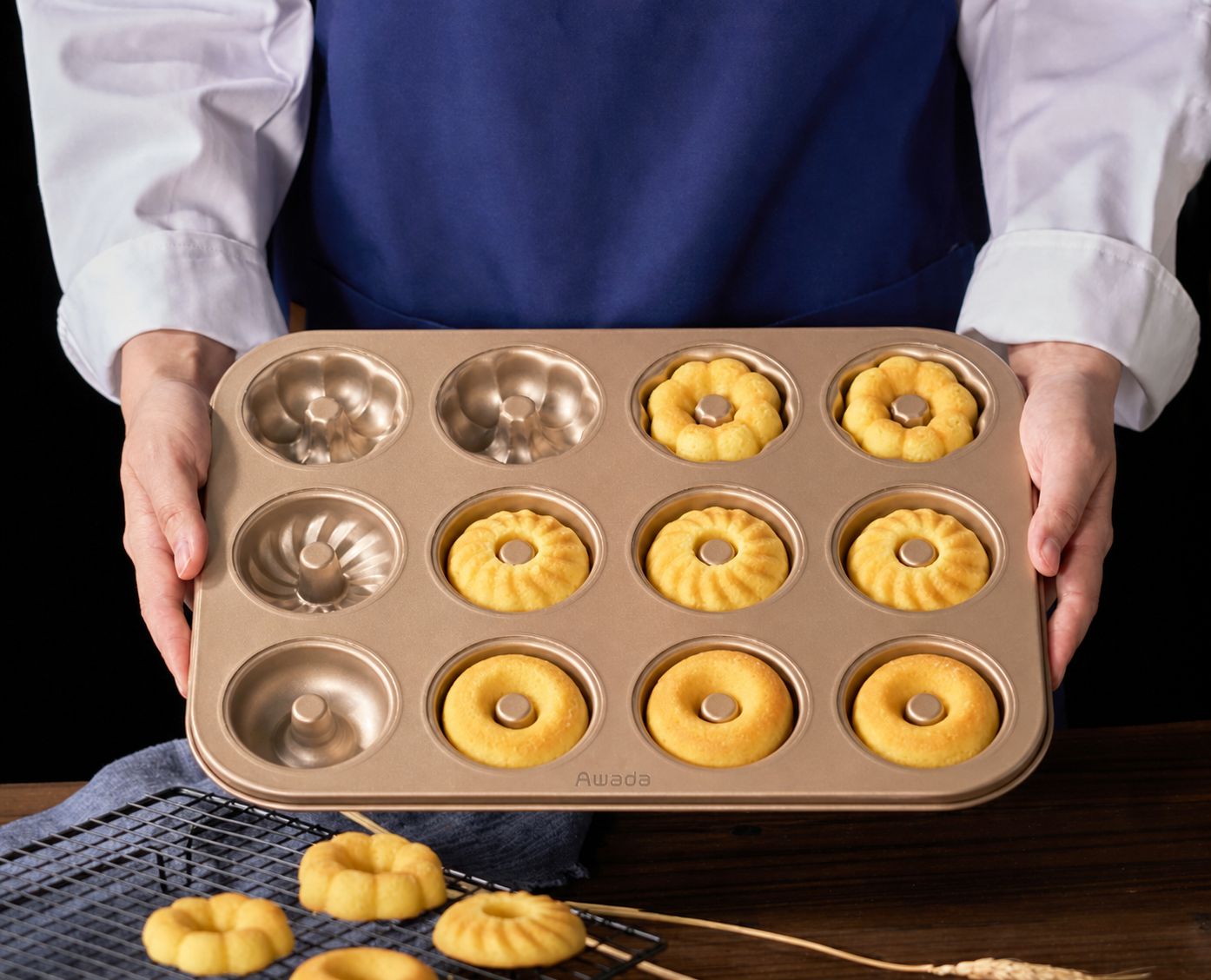 Multi-Cavity Nonstick Cookie Baking Pan