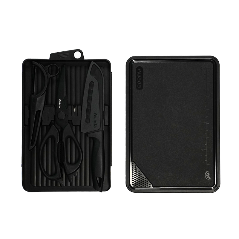 AWADA 4-in-1 Camping Cutting Board Set