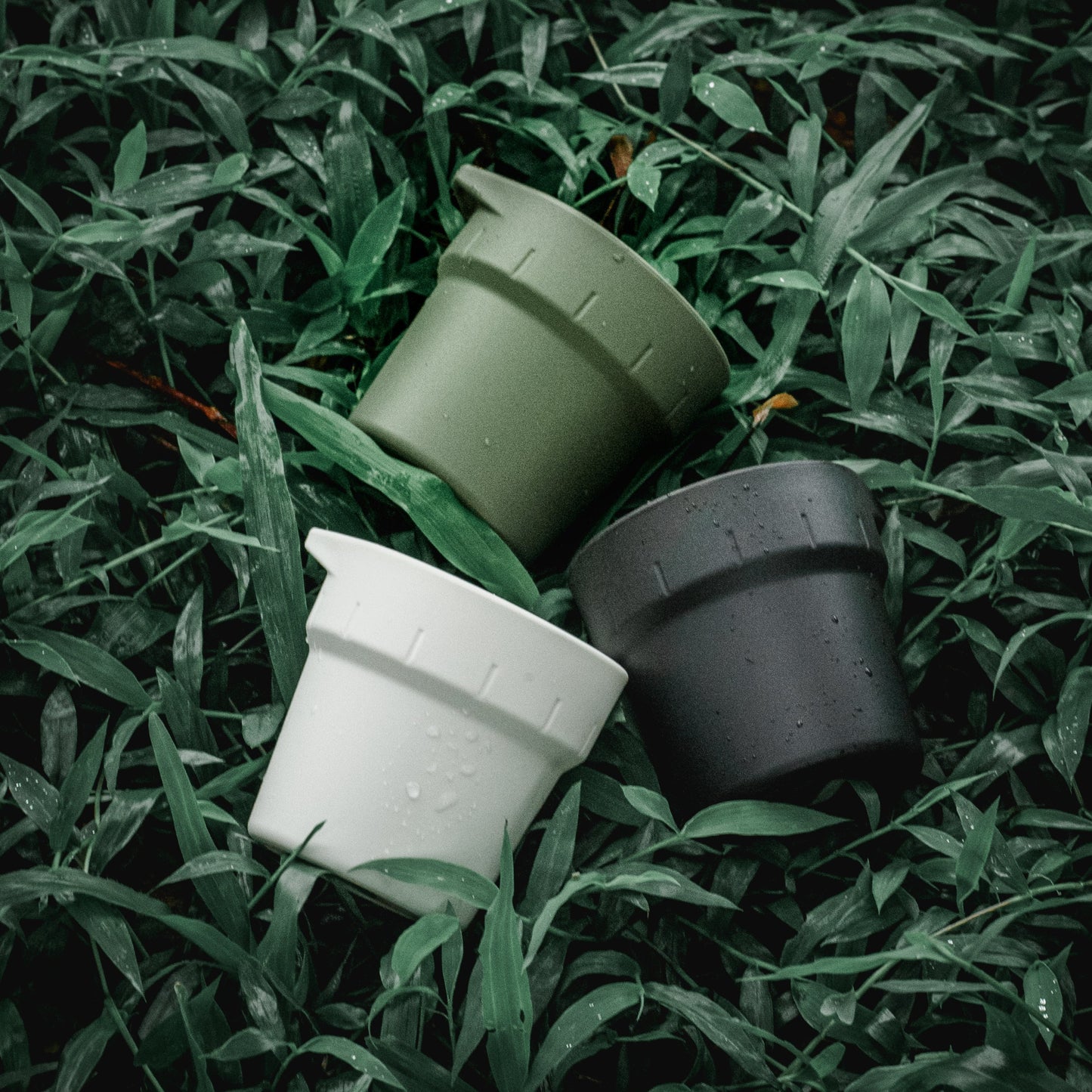 Awada Coffee Sharing Cup Green White Black