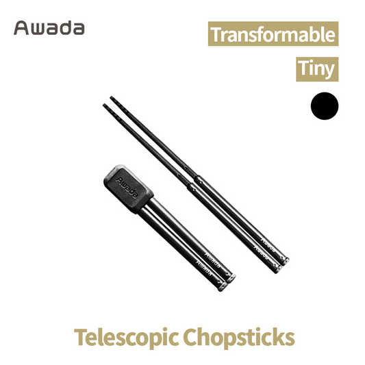 Awada Extendable Retractable Chopsticks – Durable Nylon and Stainless Steel, Compact for Travel and Camping