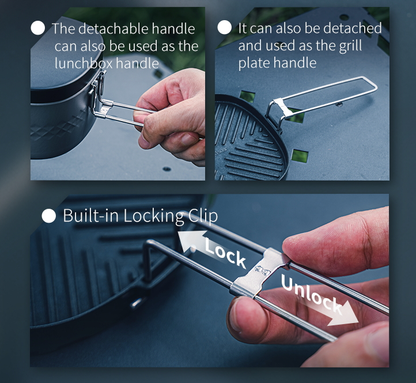 Rugged Sear Multi-Function Outdoor Lunchbox – Compact Camping Cookware Set to Fry, Boil & Steam