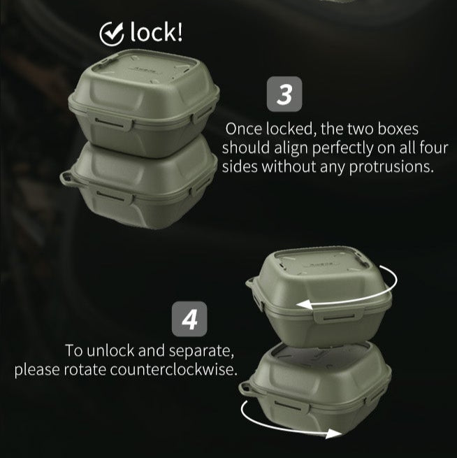 Awada 2-in-1 Outdoor Egg Carrier & Steamer | Portable Leakproof Camping Egg Storage Box