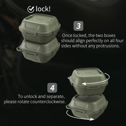 Awada 2-in-1 Outdoor Egg Carrier & Steamer | Portable Leakproof Camping Egg Storage Box