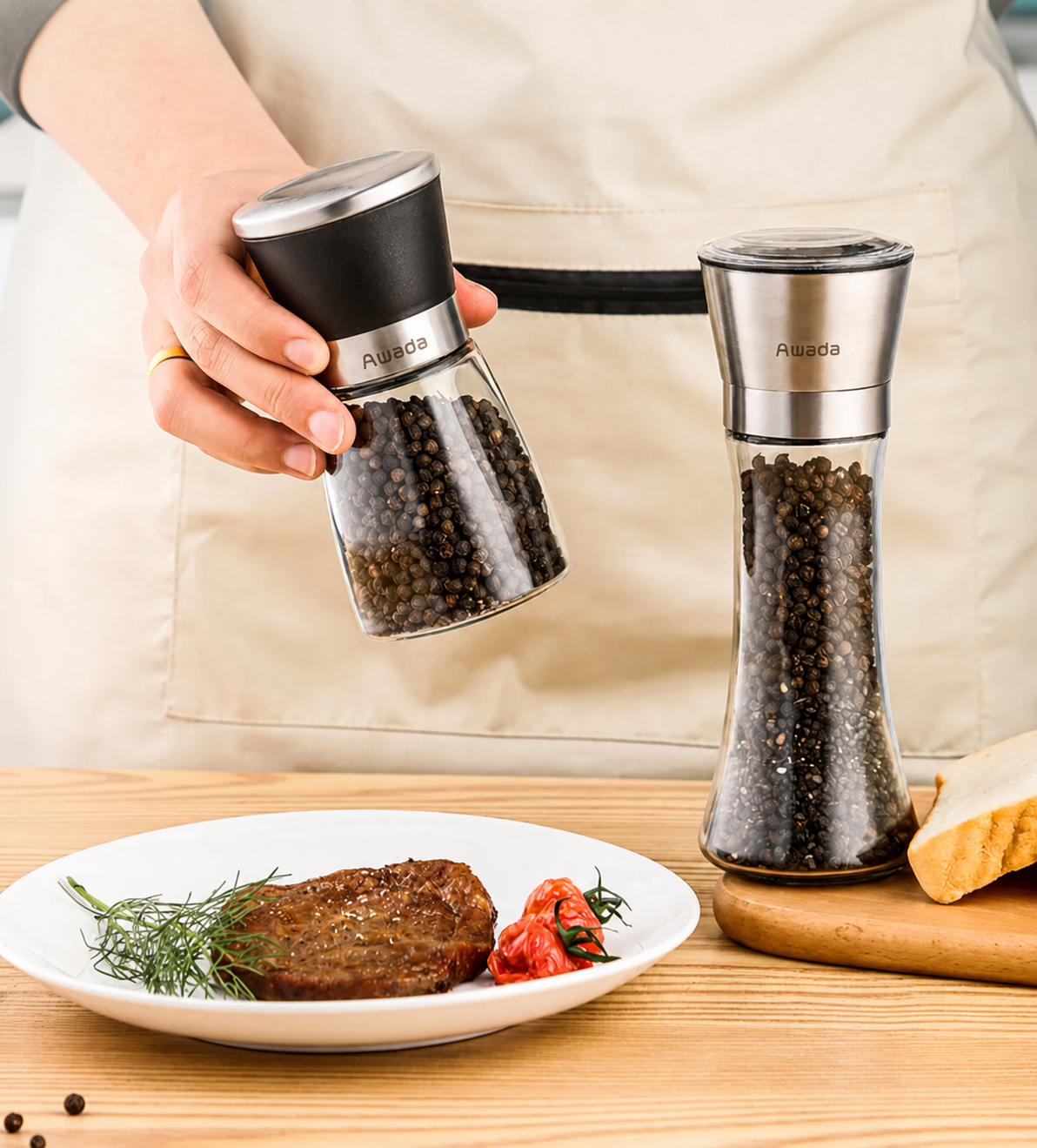 Manual Stainless Steel Pepper Grinder
