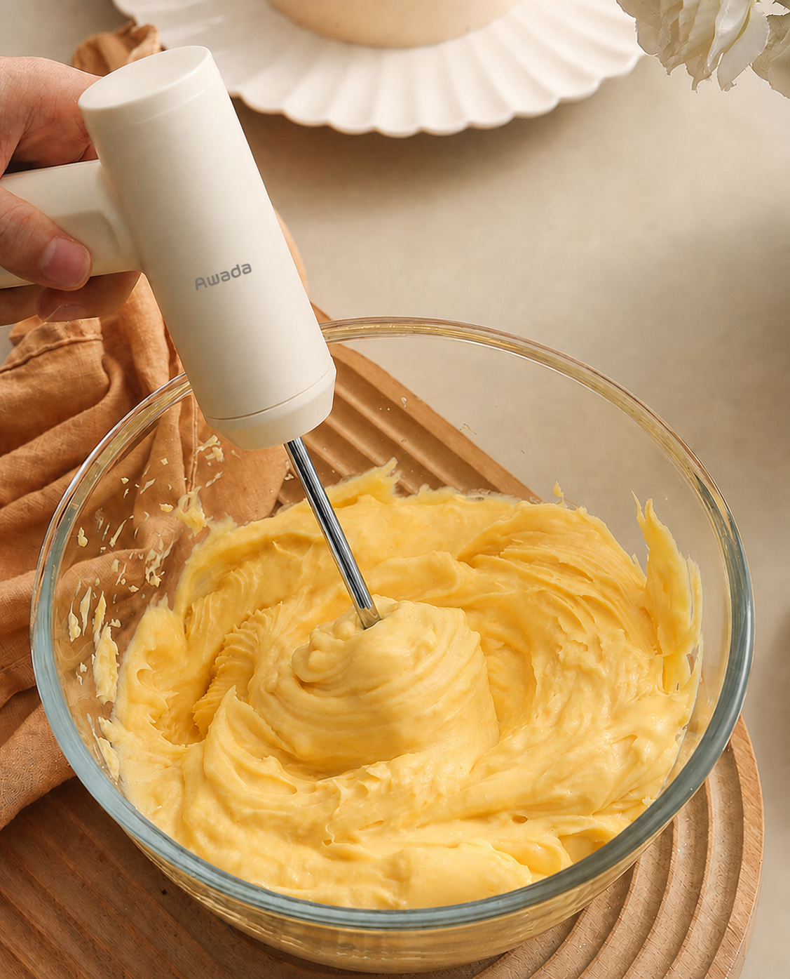 Rechargeable Cordless Electric Hand Mixer