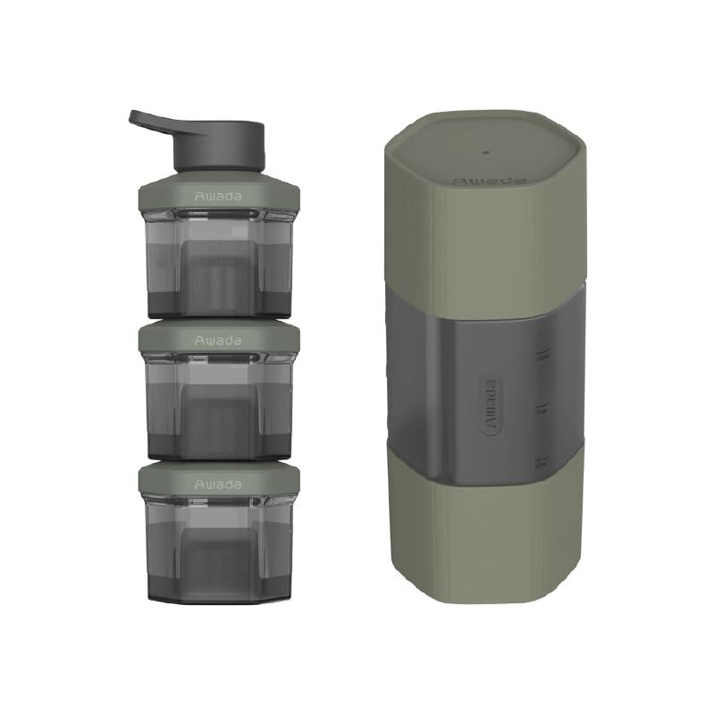 Awada 3-in-1 Spice Dispenser & Storage Jar – Outdoor Portable Seasoning Bottle Set