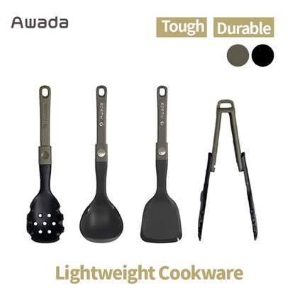 Awada Outdoor Camping Silicone Cookware Package – Lightweight Foldable Kitchen Tools for Travel and Hiking