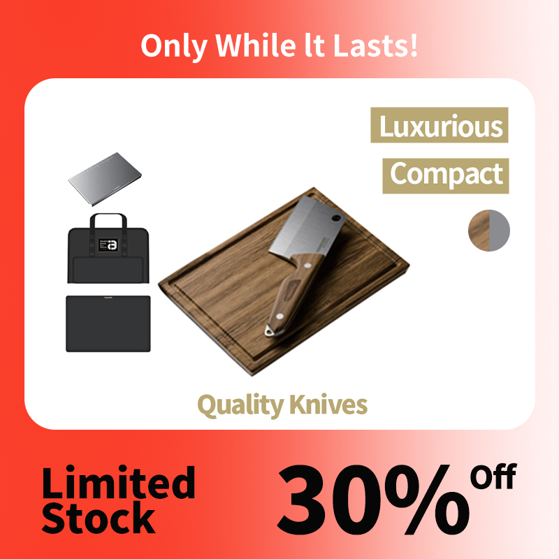 Awada Double-Sided Camping Cutting Board Set – Stainless Steel Knife Pro Kit