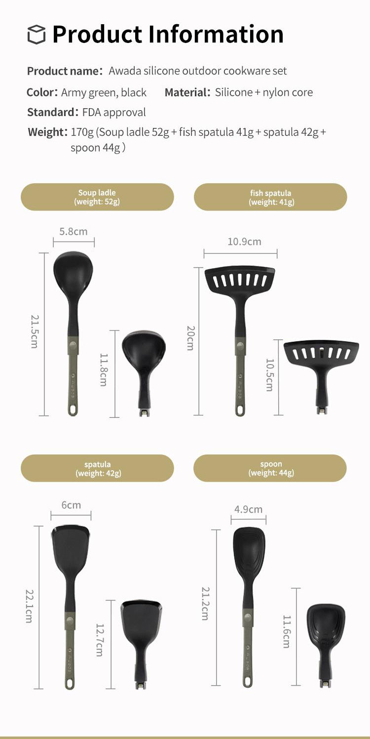 Awada Collapsible Silicone Spatula