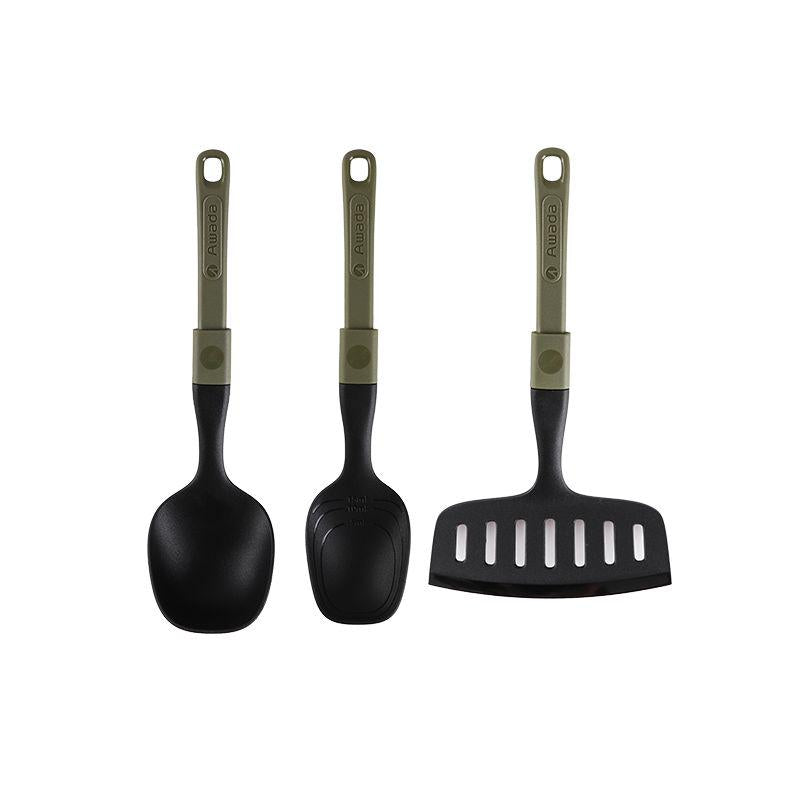 Awada Outdoor Foldable Silicone Ladle Turner Fish Spatula