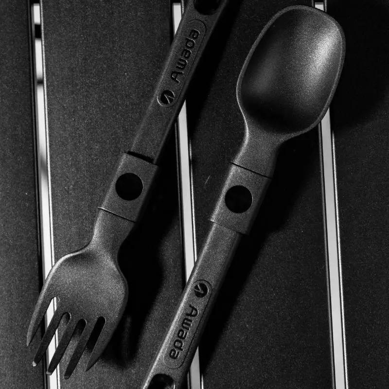 Awada Foldable Cutlery Set Fork Spoon